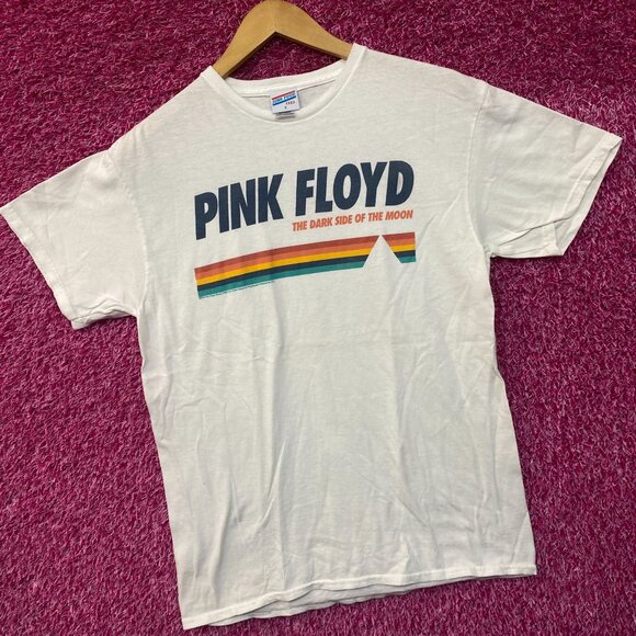 Pink Floyd Dark Side of the Moon White Rock Tshirt size Small - Picture 3 of 5